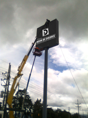 Rotulo de Neón de Colores